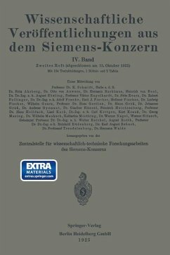 Wissenschaftliche Veröffentlichungen aus dem Siemens-Konzern - Boul, Heinrich;Dillan, Ernst;Ebeling, August