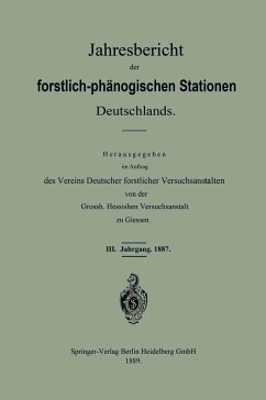 Jahresbericht der forstlich-phänologischen Stationen Deutschlands - Vereins Deutscher forstlicher Versuchsanstalten