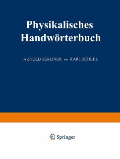 Physikalisches Handwörterbuch - Nernst, Walther