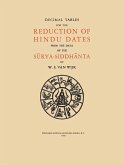 Decimal Tables for the Reduction of Hindu Dates from the Data of the S¿rya-Siddh¿nta