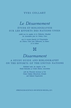 Cover Le Désarmement / Disarmament