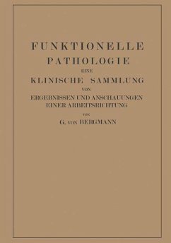 Funktionelle Pathologie - Bergmann, Gustav von;Goldner, Martin