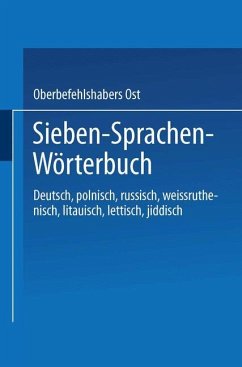 Sieben-Sprachen-Wörterbuch - Ost, Oberbefehlshabers