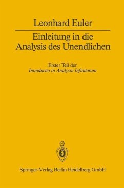 Einleitung in die Analysis des Unendlichen - Euler, Leonhard