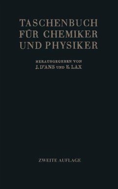 Taschenbuch für Chemiker und Physiker - Ans, Jean d';Lax, Ellen