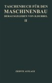 Taschenbuch für den Maschinenbau