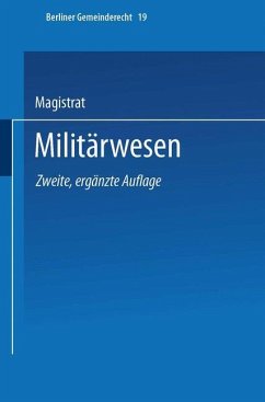 Militärwesen - Magistrat Von Berlin