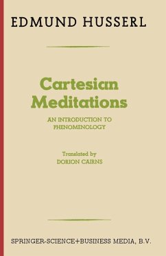 Cartesian Meditations - Husserl, Edmund