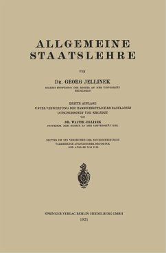 Allgemeine Staatslehre - Jellinek, Georg; Jellinek, Walter