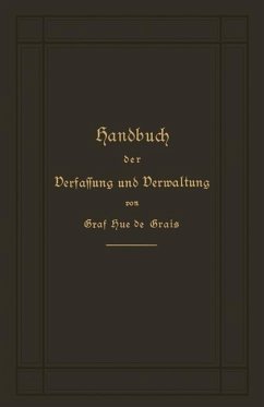 Handbuch der Verfassung und Verwaltung in Preußen und dem Deutschen Reich