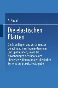 Die elastischen Platten - Nadai, A.