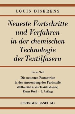 Cover Erster Teil: Die neuesten Fortschritte in der Anwendung der Farbstoffe