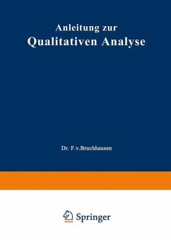 Anleitung zur Qualitativen Analyse - Schmidt, Ernst;Gadamer, Johannes