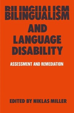 Bilingualism and Language Disability - Miller, Niklas