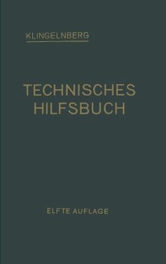 Klingelnberg Technisches Hilfsbuch - Klingelnberg, W. Ferd;Preger, Ernst;Reindl, Rudolf