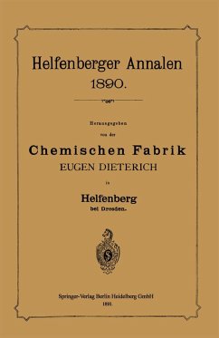 Helfenberger Annalen 1890 - Chemischen Fabrik;Dieterich, Eugen