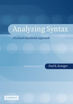 Analyzing Syntax (eBook, PDF) - Kroeger, Paul R.