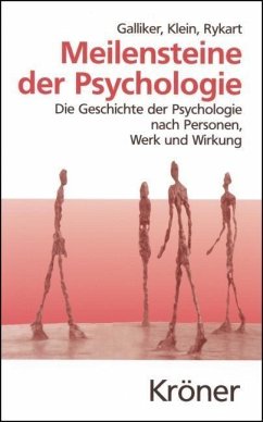 Meilensteine der Psychologie (eBook, PDF) - Galliker, Mark; Klein, Margot; Rykart, Sibylle