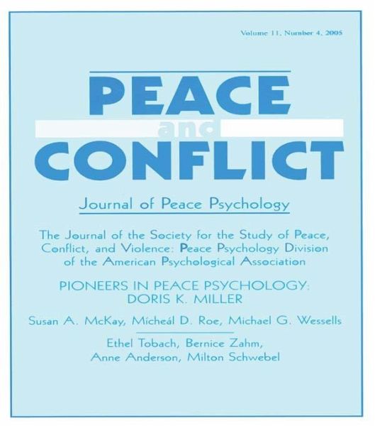 Pioneers in Peace Psychology (eBook, PDF)