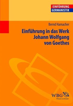 Einführung in das Werk Johann Wolfgang von Goethes (eBook, PDF) - Hamacher, Irene