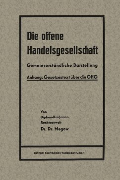 Die offene Handelsgesellschaft (OHG) - Megow, Heinrich