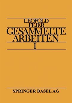 Leopold Fejér Gesammelte Arbeiten I