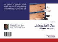 Designing English-Afaan Oromo Machine Readable Bilingual Dictionary
