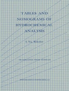 Tables and Nomograms of Hydrochemical Analysis