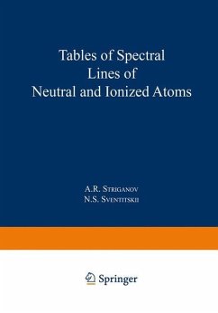 Tables of Spectral Lines of Neutral and Ionized Atoms