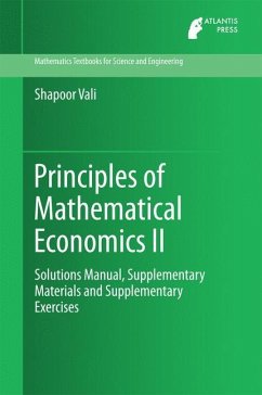 Principles of Mathematical Economics II - Vali, Shapoor