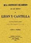 De la constitución y del gobierno de los Reynos de León y Castilla - Colmeiro, Manuel