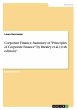 Corporate Finance. Summary of... - Bild 1