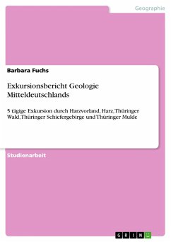 Exkursionsbericht Geologie Mitteldeutschlands (eBook, PDF) - Fuchs, Barbara