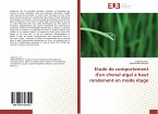 Etude de comportement d'un chenal algal à haut rendement en mode étage