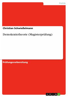 Demokratietheorie (Magisterprüfung) (eBook, PDF)
