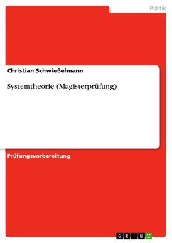 Systemtheorie (Magisterprüfung) (eBook, PDF)