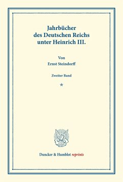 Jahrbücher des Deutschen Reichs unter Heinrich III. - Steindorff, Ernst
