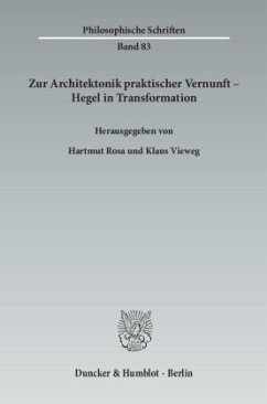 Cover Zur Architektonik praktischer Vernunft - Hegel in Transformation