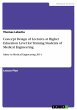 Concept Design of Lectures at Higher... - Bild 1