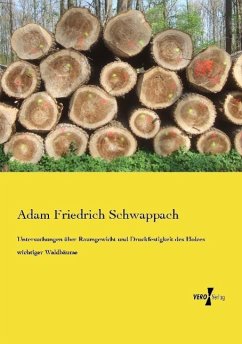 Untersuchungen über Raumgewicht und Druckfestigkeit des Holzes wichtiger Waldbäume - Schwappach, Adam Friedrich