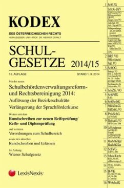 Cover Kodex Schulgesetze 2014/15 (f. Österreich)
