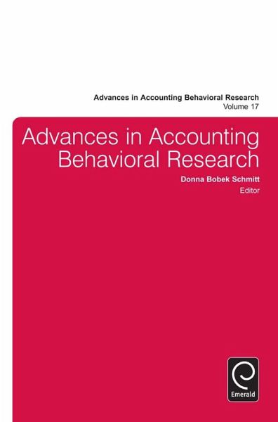 Advances in Accounting Behavioral Research (eBook, ePUB)