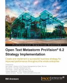 Open Text Metastorm ProVision 6.2 Strategy Implementation (eBook, ePUB)