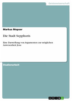 Die Stadt Sepphoris (eBook, PDF) - Mopser, Markus