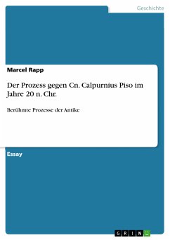 Der Prozess gegen Cn. Calpurnius Piso im Jahre 20 n. Chr. (eBook, PDF)