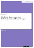 Biochemie Klausurfragen zum Nukleinsäureteil mit Musterlösungen (eBook, PDF)
