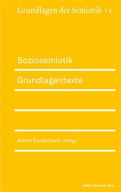Cover Soziosemiotik. Grundlagentexte