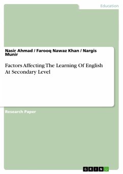 Factors Affecting The Learning Of English At Secondary Level