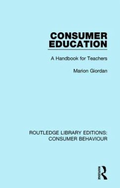 Consumer Education (RLE Consumer Behaviour) - Giordan, Marion