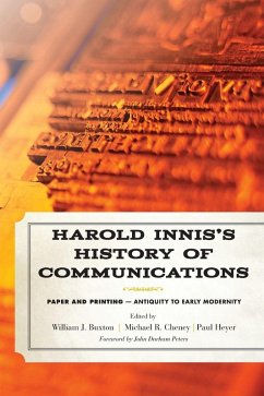 Cover Harold Innis's History of Communications